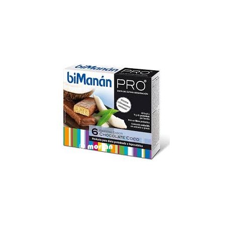 BIMANAN  PRO BARRITAS  CHOCOLATE COCO 6 BARRITAS