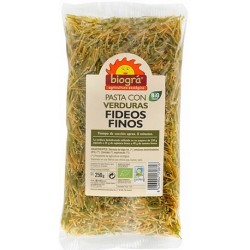 FIDEOS FINOS VERDURA 250g BIOGRA