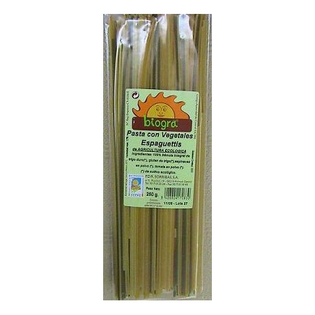 SPAGUETTI TRICOLOR BIO 250GR