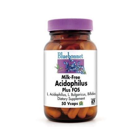 MILK-FREE ACIDOPHILUS PLUS FOS 50 CAPSULAS BLUEBONNET