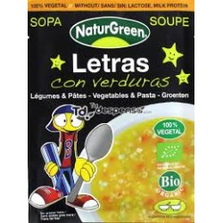 NATURGREEN SOPA LETRAS VERDURAS 40 GR