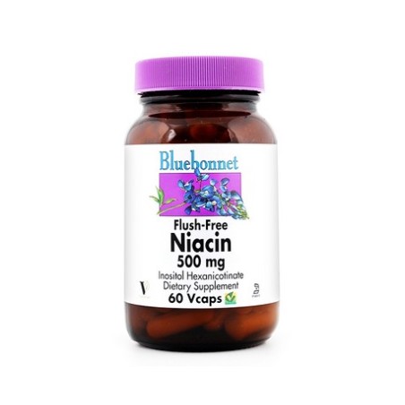 NIACINA NO RUBORIZANTE 500 MG  60 CAPSULAS BLUEBONNET