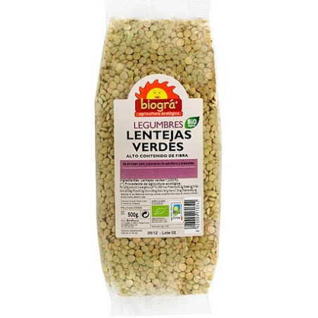 LENTEJAS VERDES 500GR BIOGRA