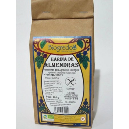 HARINA DE ALMENDRAS 200GR BIOGREDOS