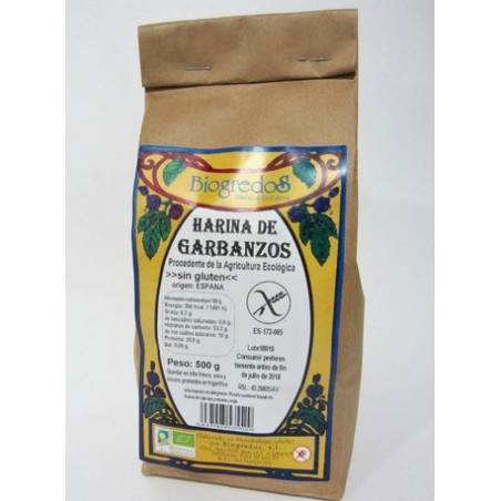 HARINA DE GARBANZOS 500GR BIOGREDOS