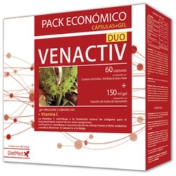 PACK VENACTIV 60CAP+GEL DIETMED