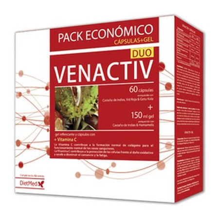 PACK VENACTIV 60CAP+GEL DIETMED