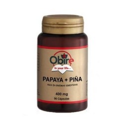 PAPAYA+PIÑA 400MG 90 CAPSULAS  OBIRE