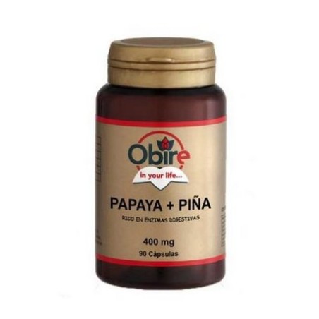 PAPAYA+PIÑA 400MG 90 CAPSULAS  OBIRE