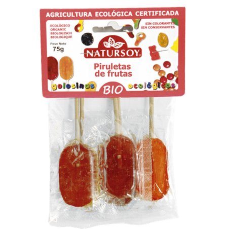 PIRULETAS BOLSA 75GR NATURSOY