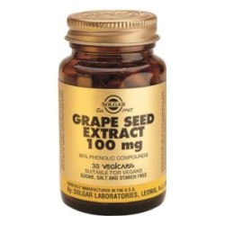 GRAPE SEED EXTRACT (SEMILLA UVA) 100MG 30CAP SOLGAR