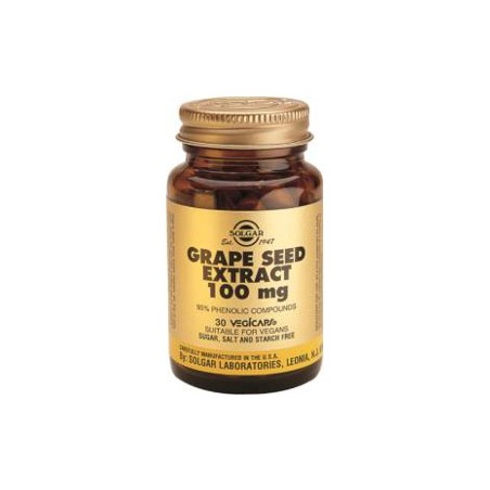 GRAPE SEED EXTRACT (SEMILLA UVA) 100MG 30CAP SOLGAR