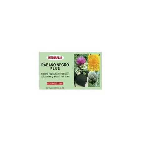 RABANO NEGRO PLUS 20 VIALES  INTEGRALIA