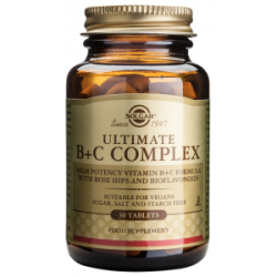 ULTIMATE B+C COMPLEX 30 TABLETAS  SOLGAR