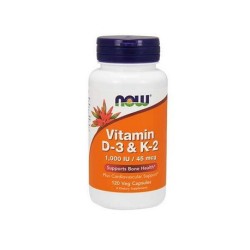 VITAMINA D-3 Y K-2 120 CAP NOW