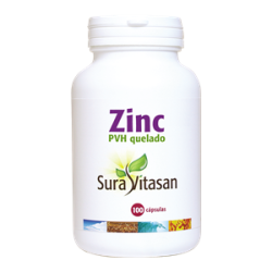 ZINC QUELADO 100 CAPS.  25MG SURAVITASAN