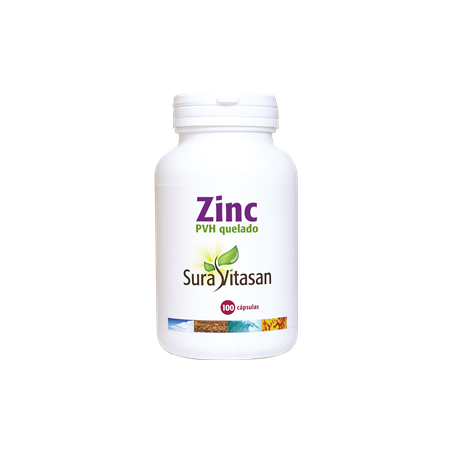 ZINC QUELADO 100 CAPS.  25MG SURAVITASAN