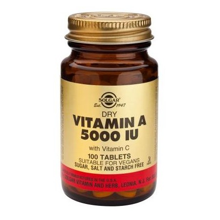 VITAMINA A 5000IU 100TB SOLGAR