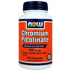 CROMO PICOLINATO 200MG 100 NOW