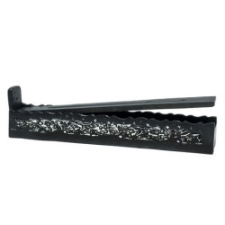 QUEMADOR INCIENSO CAJA MADERA NEGRO/PLATA