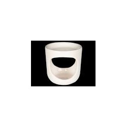 QUEMADOR ESENCIA CERAMICA COLOR GRIS CLARO