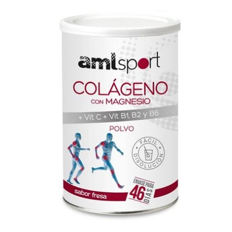 COLAGENO CON  MAGNESIO+VIT C, B1, B2, B6 Y POLVO SABOR FRESA