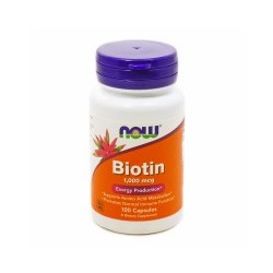 BIOTIN 1000MG 100 CAPSULAS  NOW