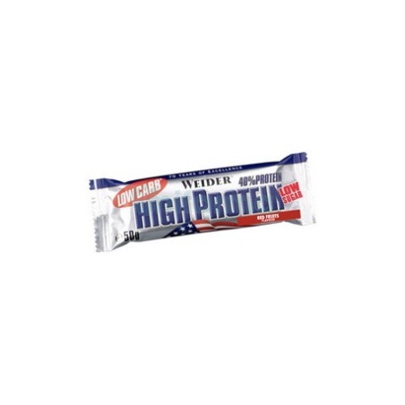 40% PROT. LOW CARB BAR FRUTOS ROJOS 50 G