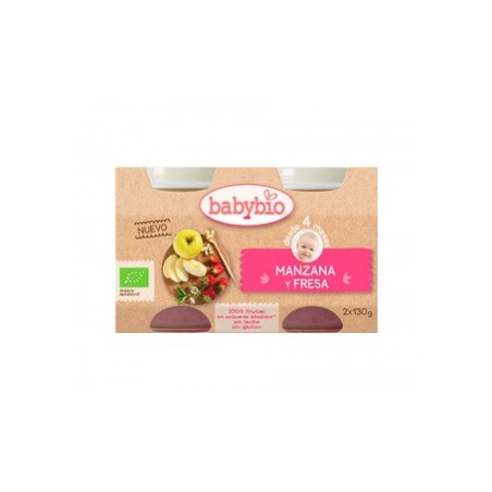 BABYBIO MANZANA Y FRESA