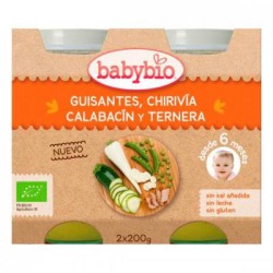 BABYBIO MENU GUISANTES-CHIRIVIA-CALABACIN-TERNERA