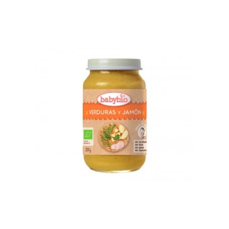 BABYBIO POTITO VERDURAS Y  JAMON 200 GR