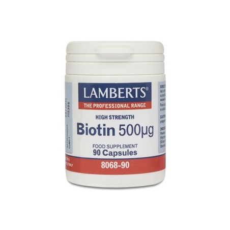 BIOTINA 500UG 90 CAP LAMBERTS
