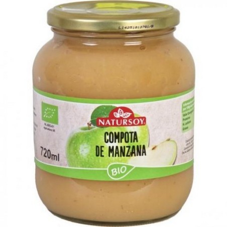 COMPOTA MANZANA BIO 700g NATURSOY