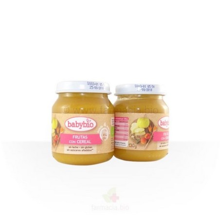 CAJA 6 UNIDADES  POTITO FRUTAS CON CERALES 2x130 GR BABYBIO