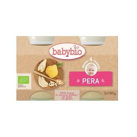 CAJA 6 UNIDADES BABYBIO POTITO PERA 2 x 130 GR