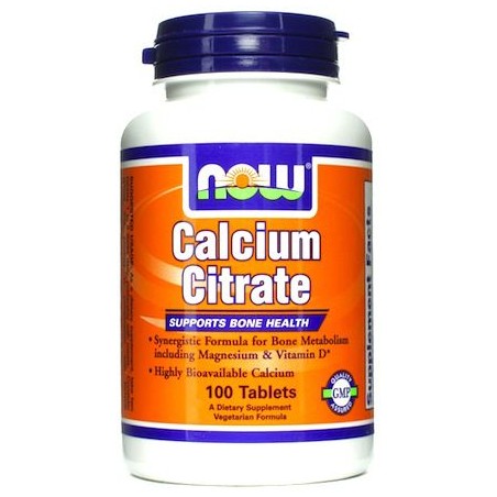 CALCIO CITRATO 300 MG  100 TABLETAS NOW
