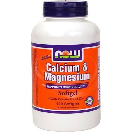 CALCIO MAGNESIO  VITAMINA D+ZINC 120 PERLAS NOW
