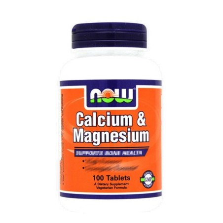 CALCIUM & MAGNESIUM 100 TABLETAS NOW