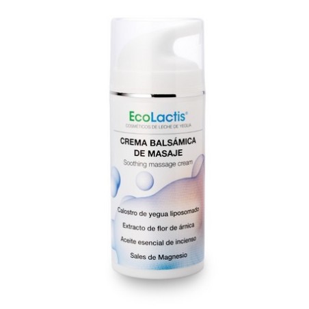 CREMA BALSAMICA DE MASAJE CALOSTRO DE YEGUA LIPOSO ECOLACTIC