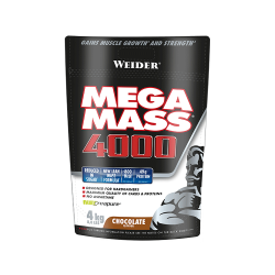 WEIDER MEGA MASS 4000 CHOCOLATE BAG NUEVA FORMULA 3 KG