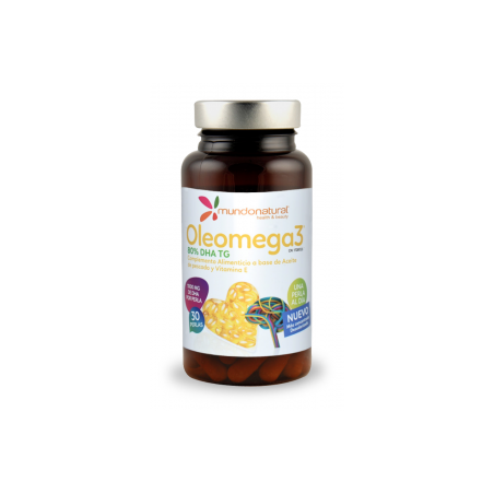 OLEOMEGA 3 30perlas 80%DHA  MUNDO NATURAL