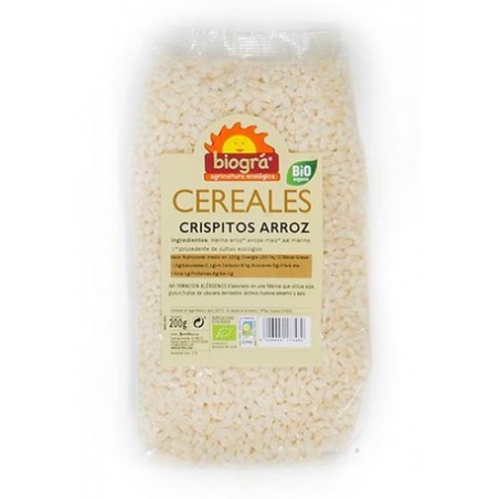 CRISPITOS DE ARROZ CON SIROPE DE MAIZ 200 GR  BIOGRA