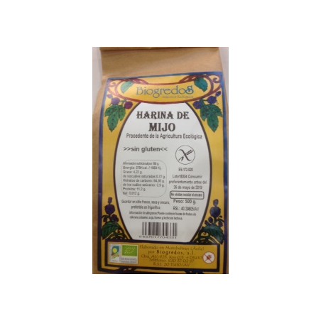 HARINA DE MIJO SIN GLUTEN BIOGREDOS
