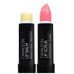 EXFOLIANTE CAMALEON FRESA + BALSAMO LABIAL