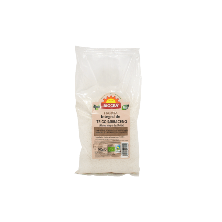 HARINA DE TRIGO SARRACENO INTEGRAL BIOGRA BIO 500 GR