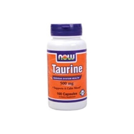 TAURINE 500MG 100CAPS NOW