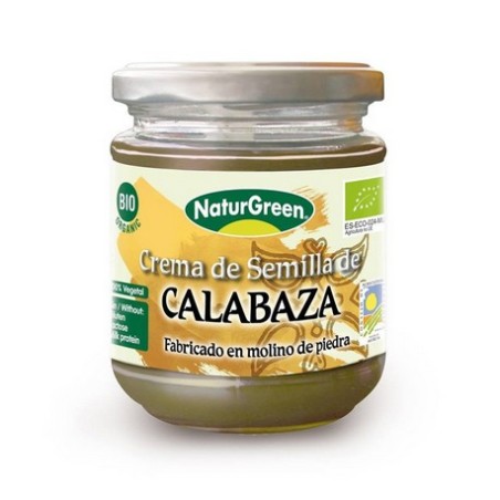 NATURGREEN CREMA 100% SEMILLA DE CALABAZA 180GR