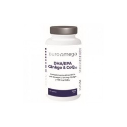 DHA/EPA GINKGO & Q10 60perlas PURO OMEGA
