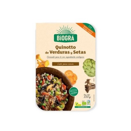QUINOTO VERDURAS & SETAS 220g BIOGRA