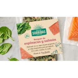 BURGER ESPINACAS & SALMON 2X80gr SORRIBAS